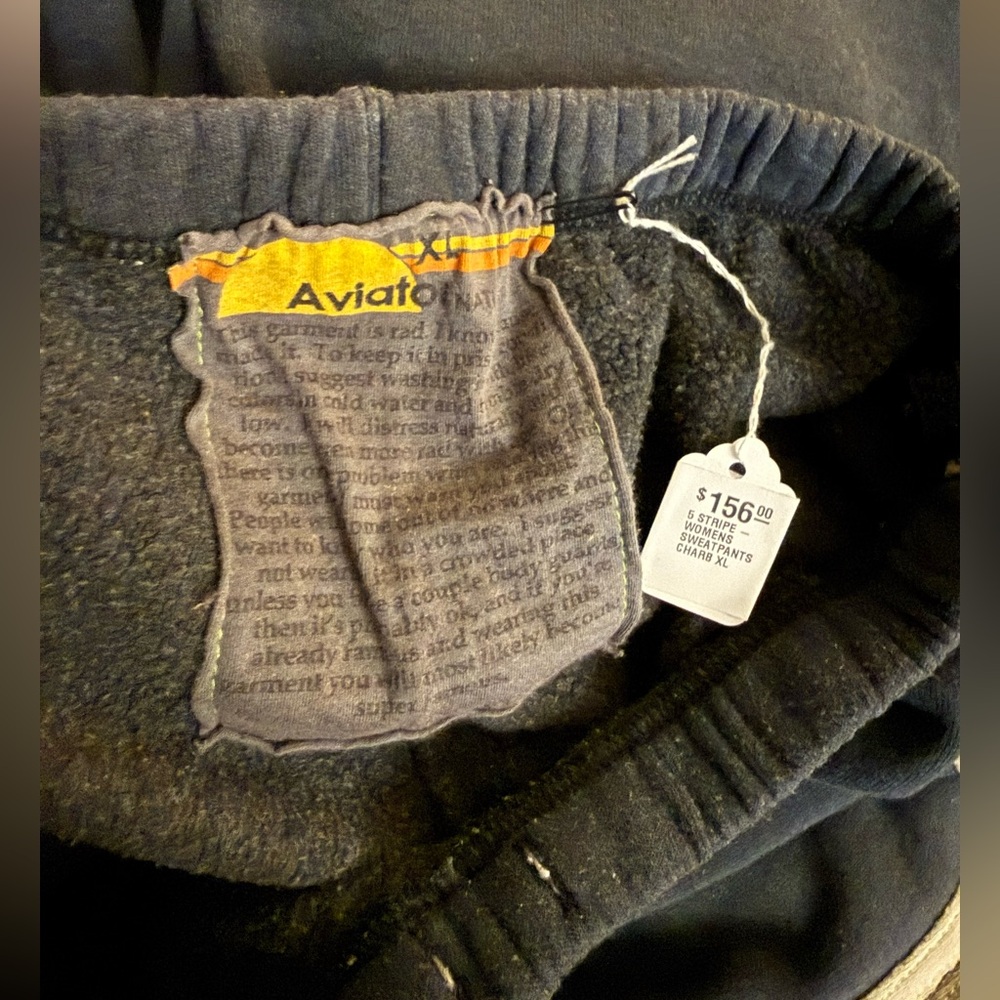 Aviator Nation Charcoal 5 Stripe Zip Up and Pants Set - Picture 4 of 8